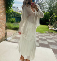 Romantic Silk and Viscose Ensemble