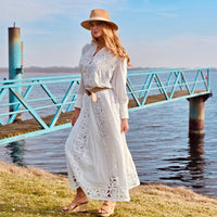 Boho Lace Two-Piece Set – White