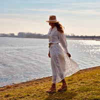 Boho Lace Two-Piece Set – White