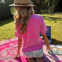 Pink Cotton T-Shirt – Do Small Things With Great Love Graphic