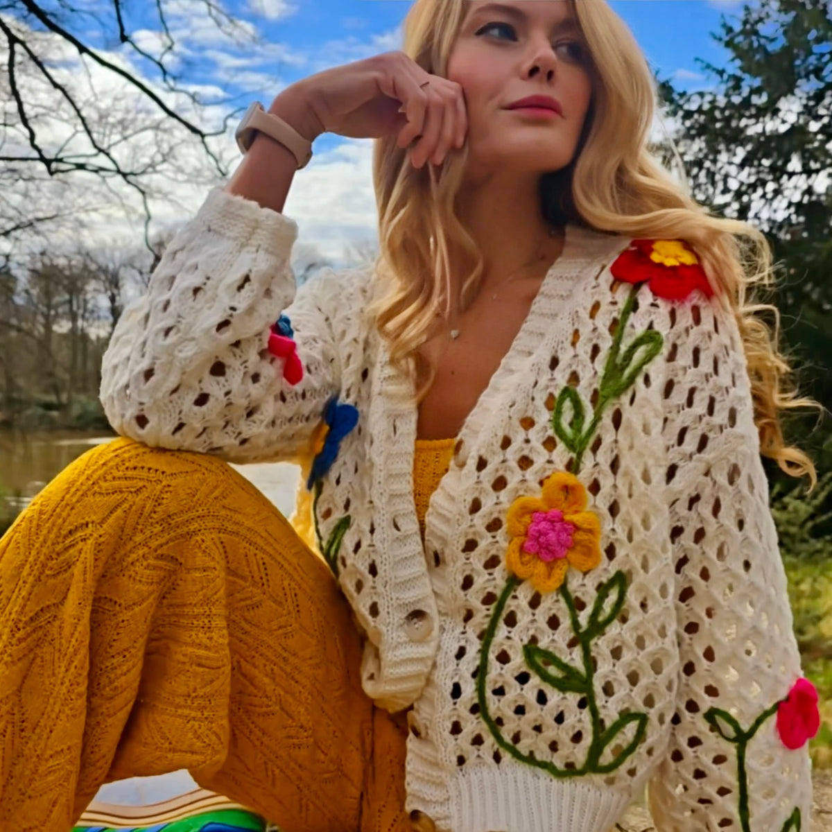 Garden Daydream Crochet Cardigan