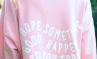 Light silky feel pink sweatshirt