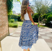 (Copy) Flirty High-Low Floral Skirt