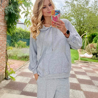 (Copy) Extra Baggy steel grey Lightweight Cotton Street Style Set with Pockets