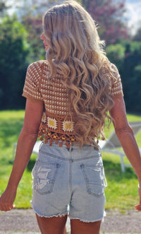 Boho Crochet Festival Crop Top