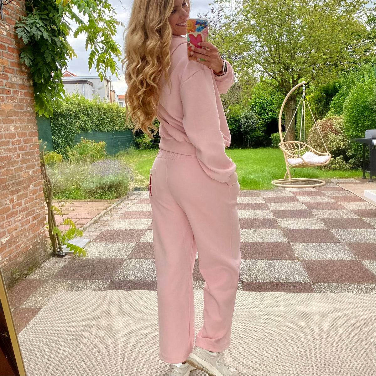 Cozy Chic pink Tracksuit Set for Lounging and On the Move