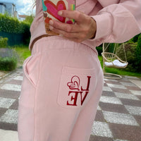 Cozy Chic pink Tracksuit Set for Lounging and On the Move