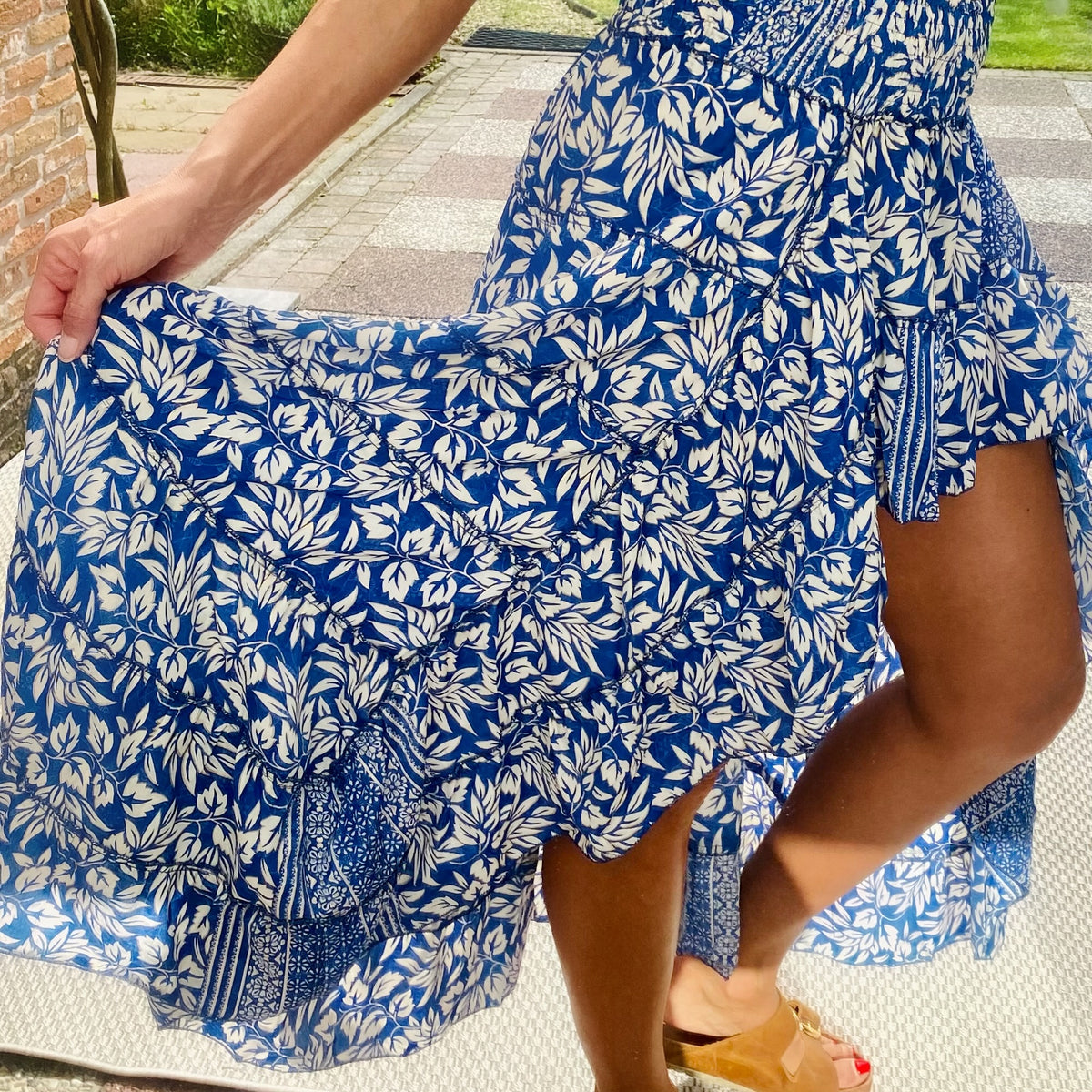 (Copy) Flirty High-Low Floral Skirt